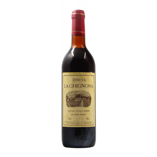 VINO DA TAVOLA ROSSO TENUTA LA GHIGNONA 1979 VITIVINICOLA COLOMBI Grandi Bottiglie