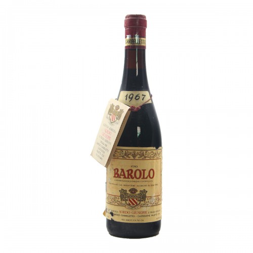 BAROLO 1967 SORDO GIUSEPPE GRANDI BOTTIGLIE