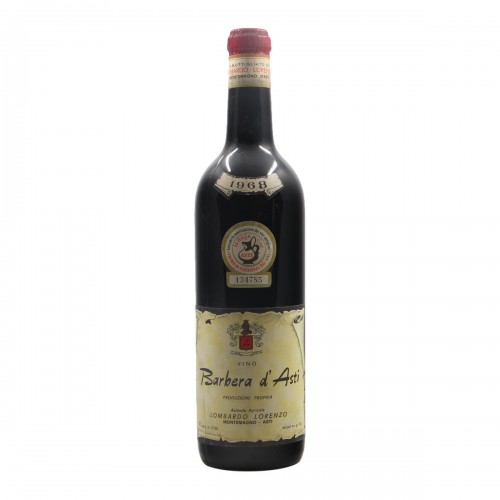 BARBERA D'ASTI 1968 LOMBARDO LORENZ0 Grandi Bottiglie