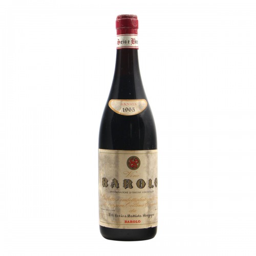 BAROLO CANNUBI 1965 BATTISTA BORGOGNO GRANDI BOTTIGLIE