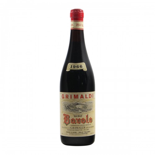 BAROLO 1966 FRATELLI GRIMALDI Grandi Bottiglie