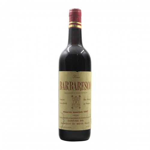 BARBARESCO RISERVA SPECIALE 1967 CANTINA DEL PARROCO DI NEIVE Grandi Bottiglie