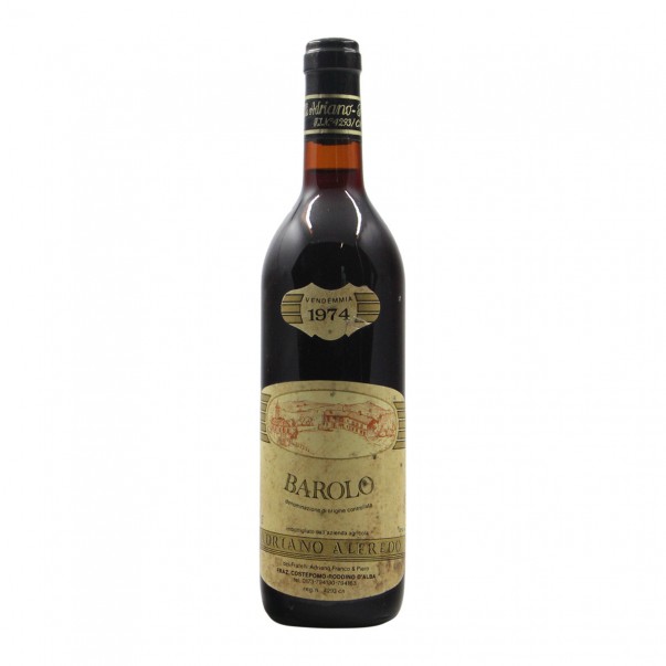 BAROLO 1974 ADRIANO ALFREDO Grandi Bottiglie