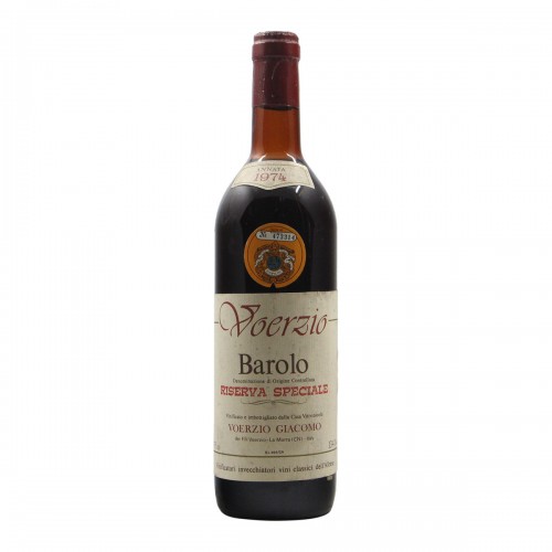 BAROLO RISERVA SPECIALE 1974 VOERZIO GIACOMO GRANDI BOTTIGLIE