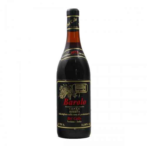 BAROLO 1974 BEL COLLE Grandi Bottiglie