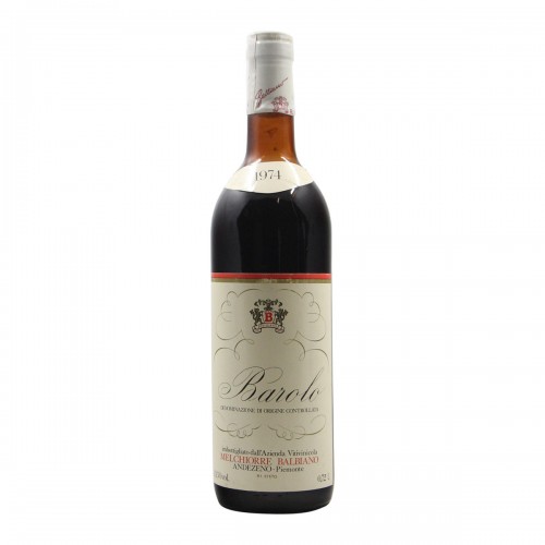 BAROLO 1974 MELCHIORRE BALBIANO GRANDI BOTTIGLIE