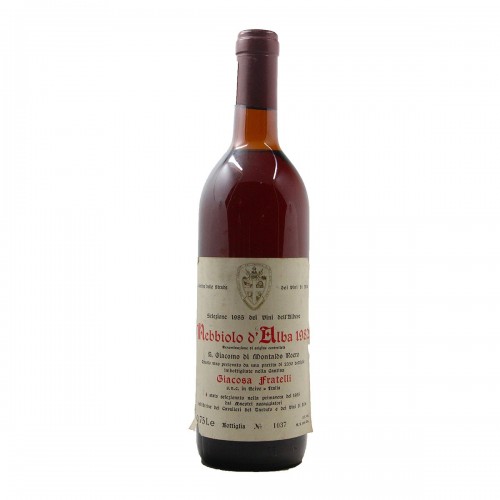 NEBBIOLO D'ALBA 1982 FRATELLI GIACOSA GRANDI BOTTIGLIE