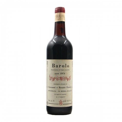 Barolo 1974 FERRERO GIOVANNI GRANDI BOTTIGLIE