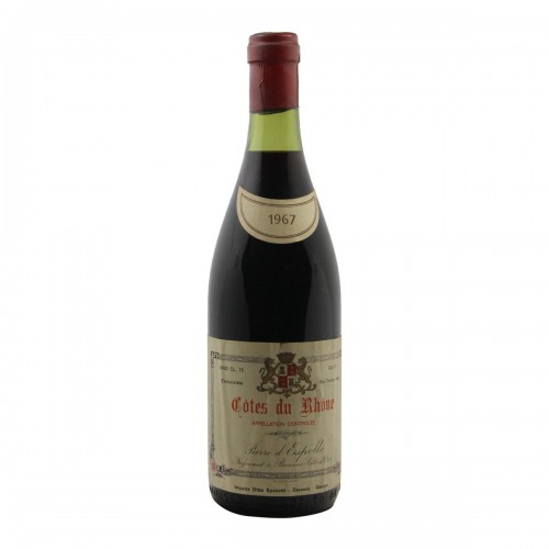 COTES DU RHONE 1967 PIERRE D'ESPOLLE GRANDI BOTTIGLIE