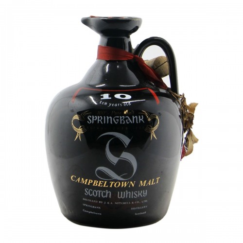 WHISKY CAMPBELTOWN SINGLE MALT 10 YERS OLD VERY OLD CERAMIC NV SPRINGBANK Grandi Bottiglie