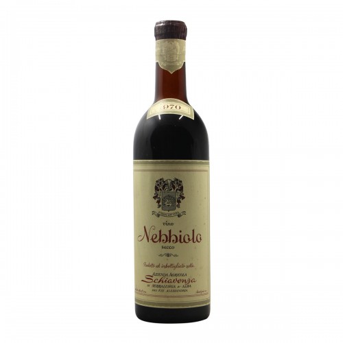 NEBBIOLO 1970 SCHIAVENZA GRANDI BOTTIGLIE