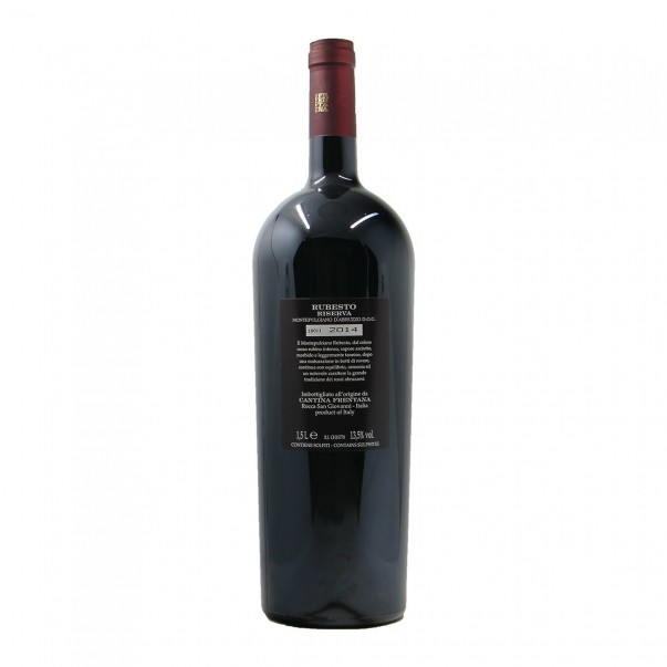 BOTTIGLIA VINO PERSONALIZZATA MONTEPULCIANO D'ABRUZZO RIS. RUBESTO MAGNUM 2014 CANTINA FRENTANA