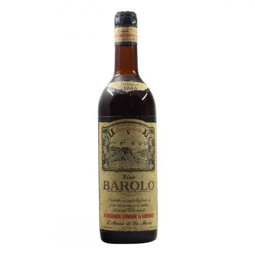 Alessandria Giovanni Barolo 1969 Grandi Bottiglie