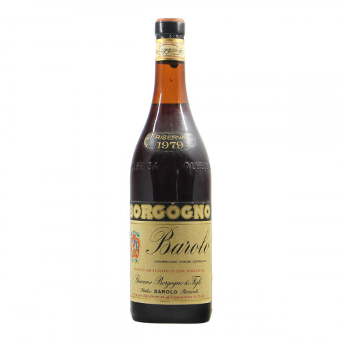 Borgogno Barolo Riserva Clear Color 1979 Grandi Bottiglie