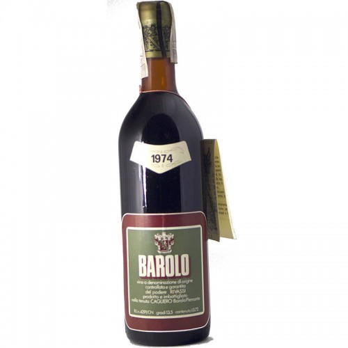 Barolo 1974 CAGLIERO GRANDI BOTTIGLIE