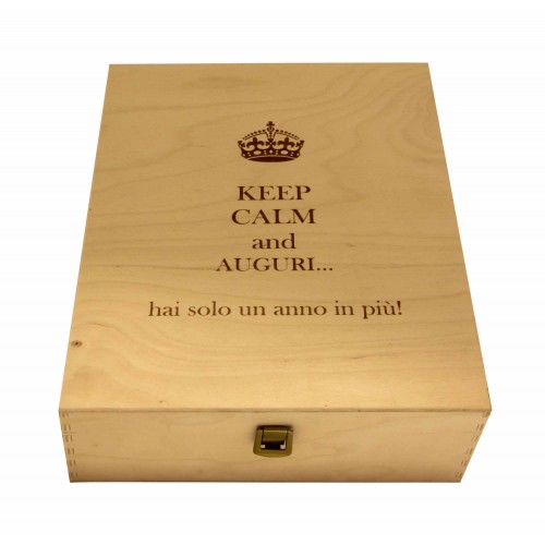 Custom Engraved Wood Wine Box - three bottles | oohwine.com