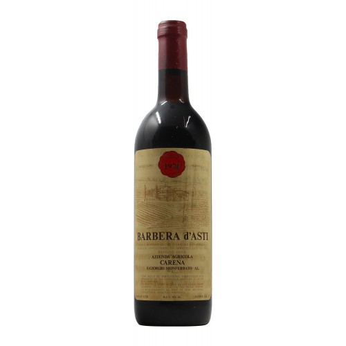 BARBERA D ASTI 1974 CARENA GRANDI BOTTIGLIE