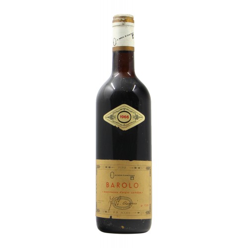 BAROLO 1966 ACQUI GRANDI BOTTIGLIE