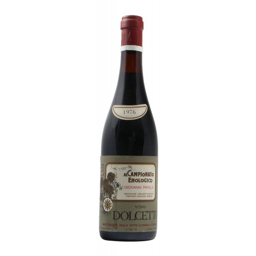 DOLCETTO CAMPIONATO ENOLOGICO 1976 PAROLA GRANDI BOTTIGLIE