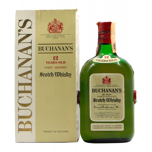 SCOTCH WHISKY FINEST BLENDED DE LUXE 12YO 43° 75CL LOW LEVEL NV BUCHANAN'S Grandi Bottiglie